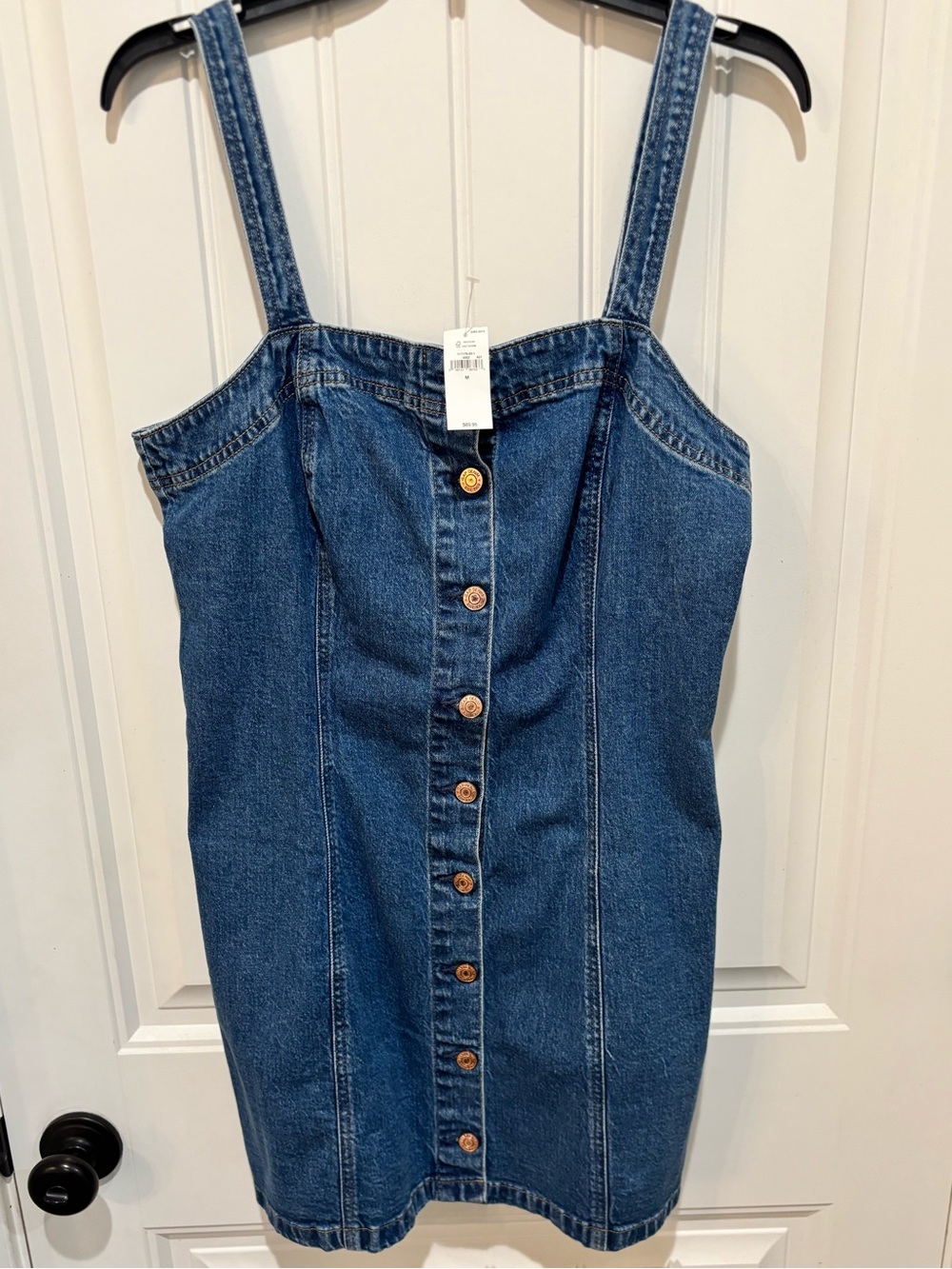 NWT Gap denim button front dress